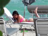 watching a pretty slut on the beach