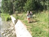 old couple fucks in the woods