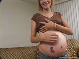 pregnant white whore between hard cocks