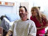 doctor pays this nurse for a blowjob